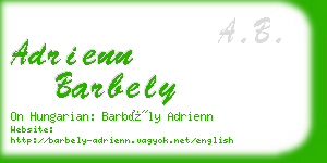 adrienn barbely business card